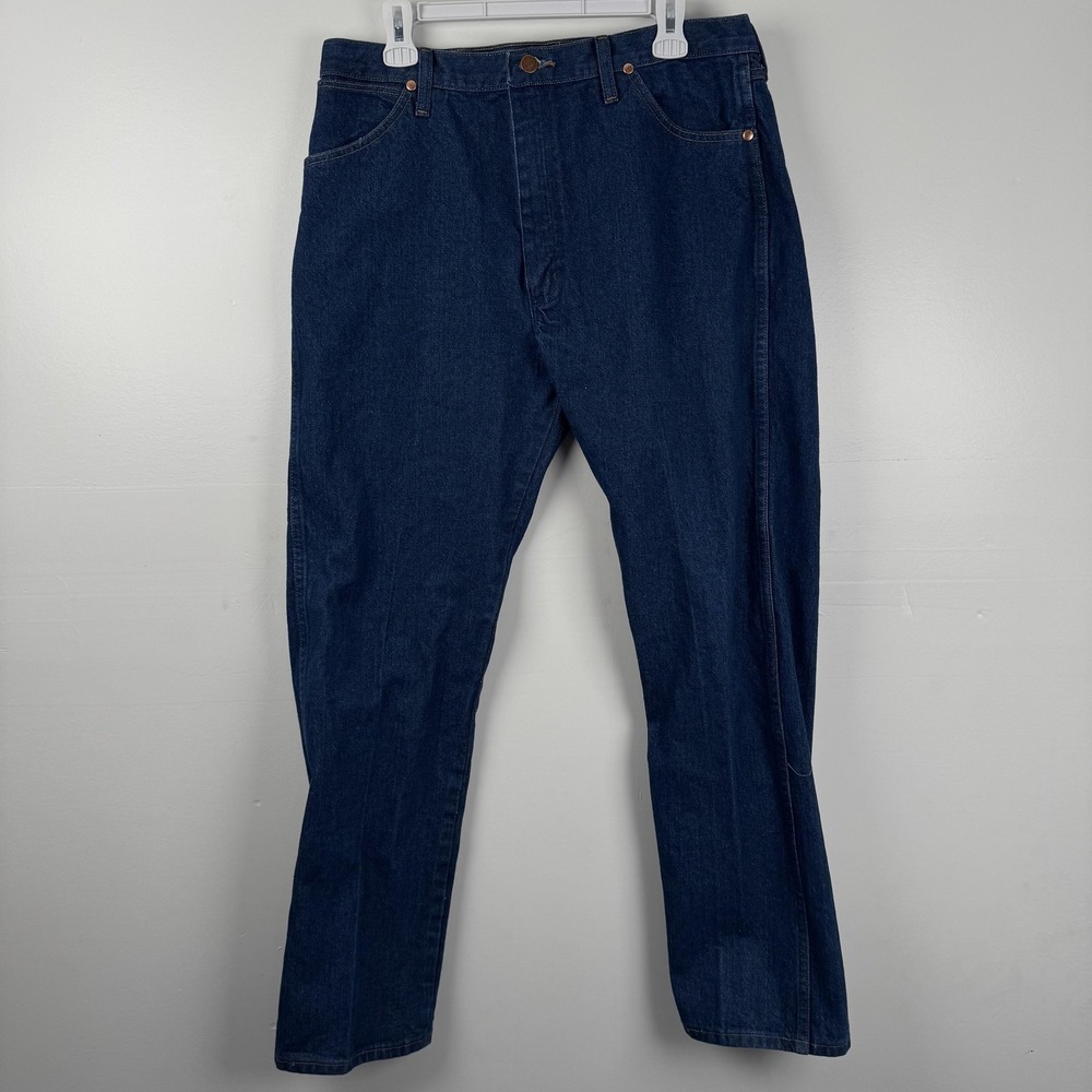 Wrangler Jeans Mens 37x32 (33x29) Blue 13MWZ Cowboy Cut Western Fit Denim Pants